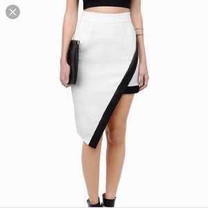 TOBI Asymmetrical Drape Bravado Skirt
